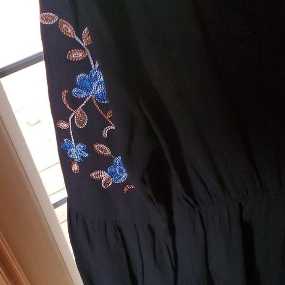 Other Blue Rain (Franchesca) Embroidered Long Slv Accented Black L Size M / US 6-8 / IT 42-44 - 6 Thumbnail