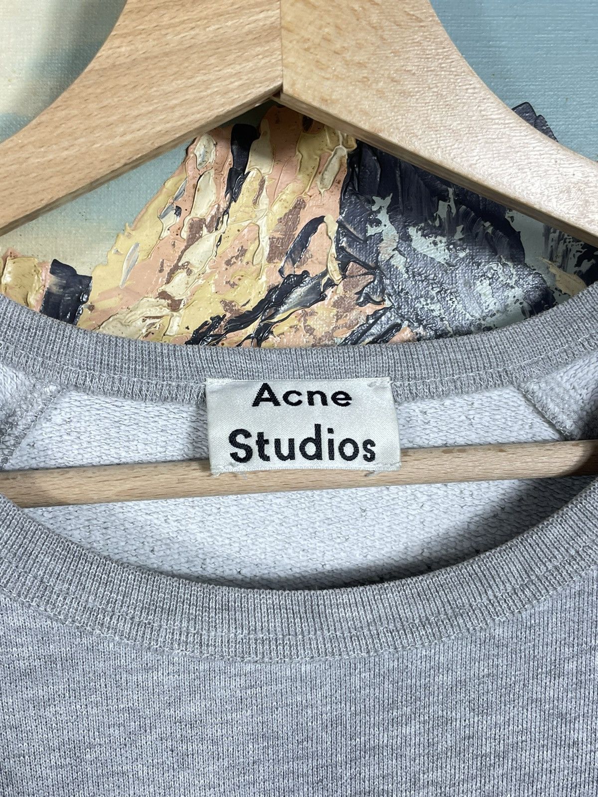 Acne Studios × Designer Acne Studios Baggy Oversize Crewneck Luxury Designer Premium Size US S / EU 44-46 / 1 - 6 Thumbnail