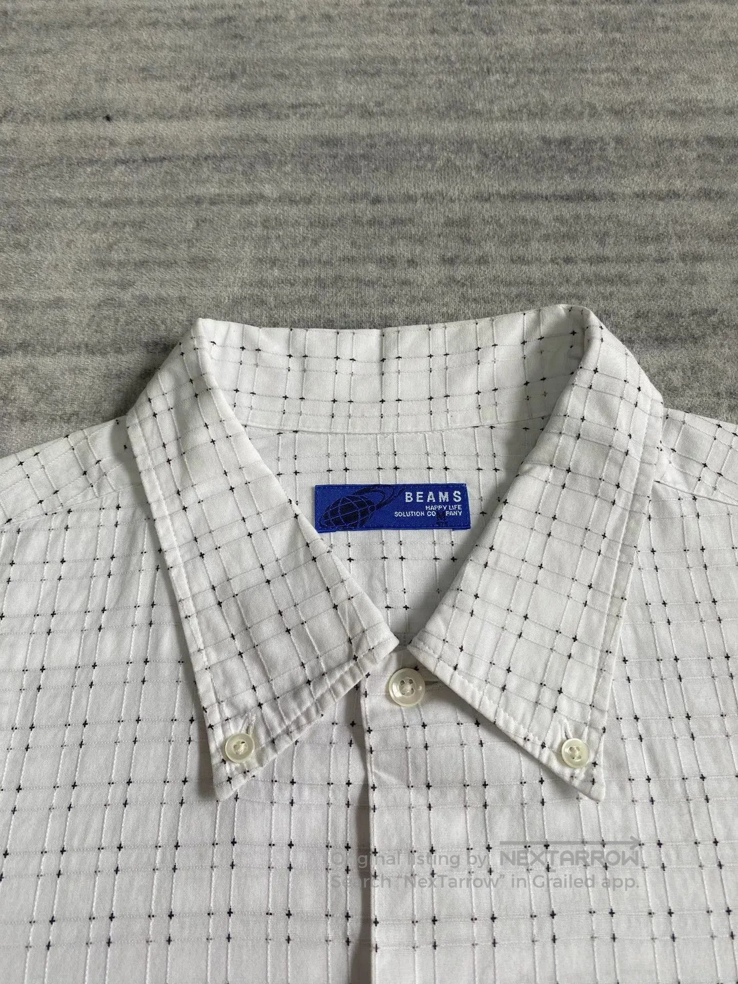 VINNY's vintage black and white check long sleeve shirt. Size US M / EU 48-50 / 2 - 5 Thumbnail
