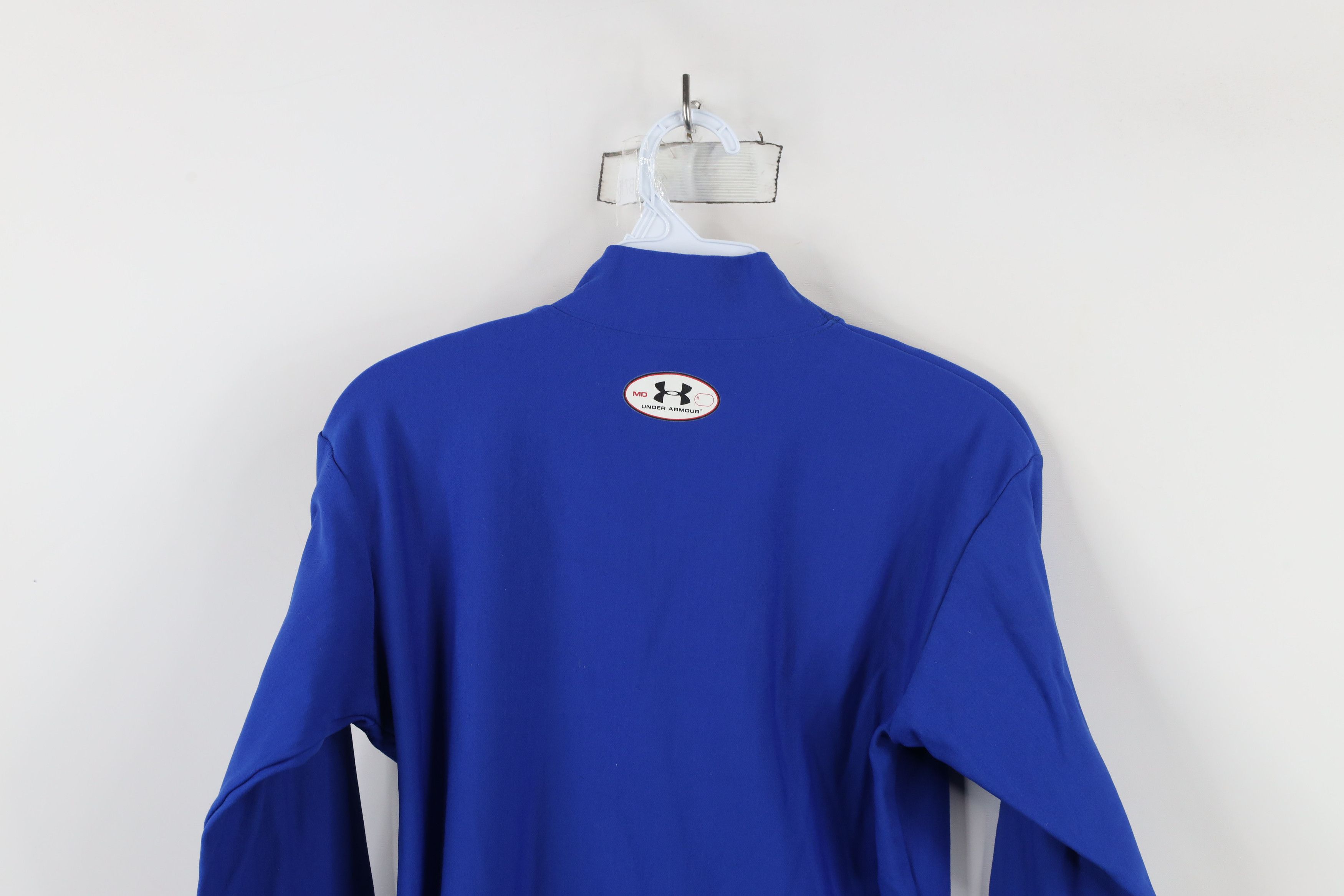 Under Armour × Vintage Under Armour Compression Mock Neck Long Sleeve T-Shirt Blue Size US M / EU 48-50 / 2 - 12 Thumbnail