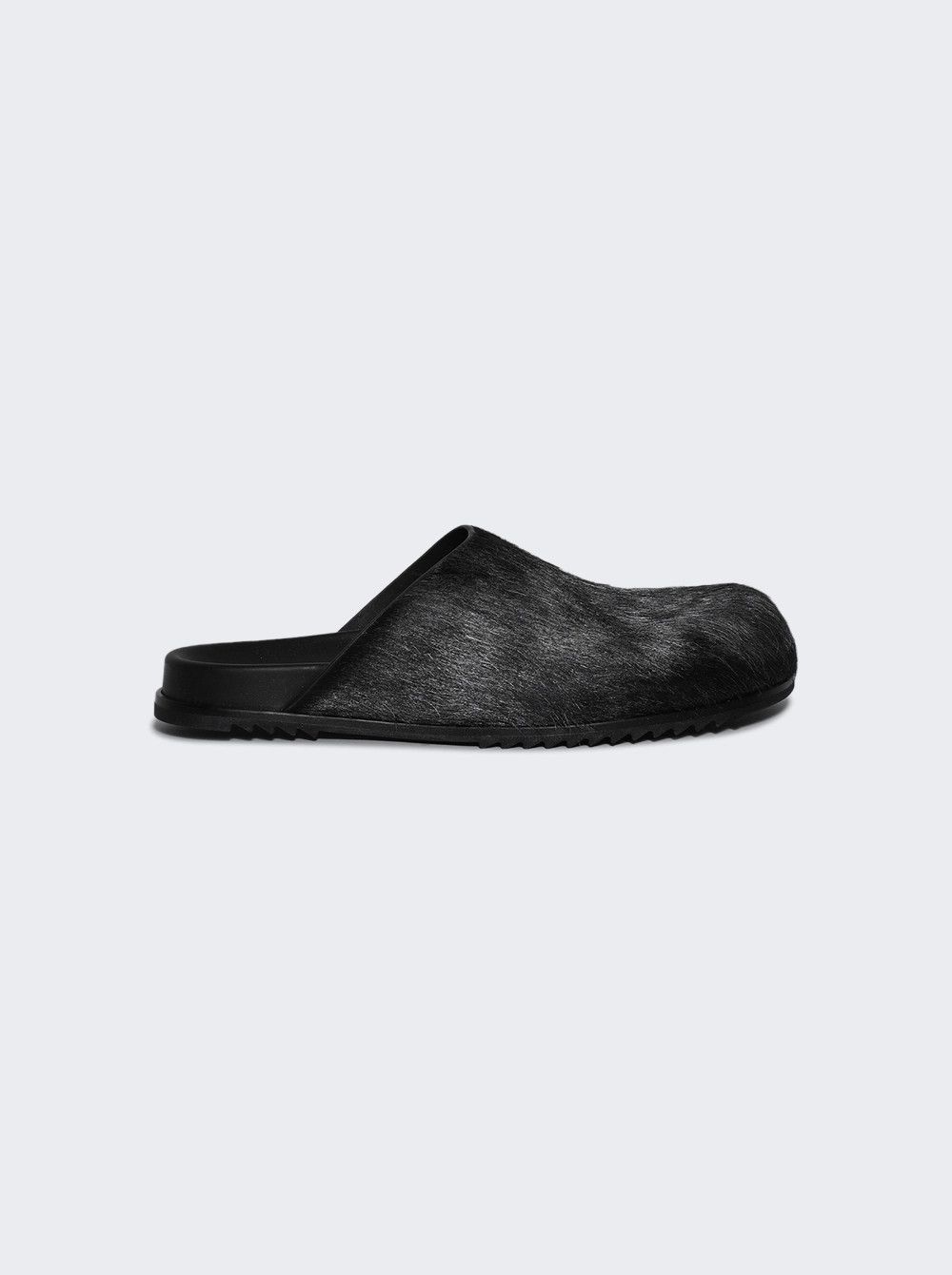 Rick Owens o1mle0226 Granola Fur Mules in Gray Size US 13 / EU 46 - 1 Thumbnail