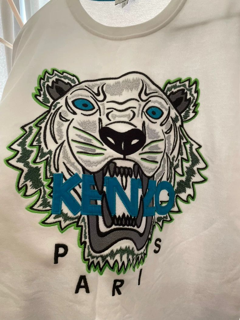 Kenzo KENZO White Short Sleeve Dress - dmc Size US L / EU 52-54 / 3 - 1 Thumbnail