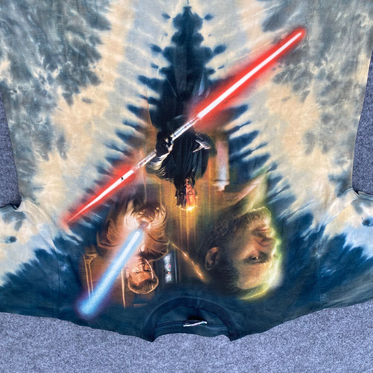Liquid Blue Rare Vintage 90s Star Wars Episode 1 Liquid Blue Tshirt Size US L / EU 52-54 / 3 - 4 Thumbnail