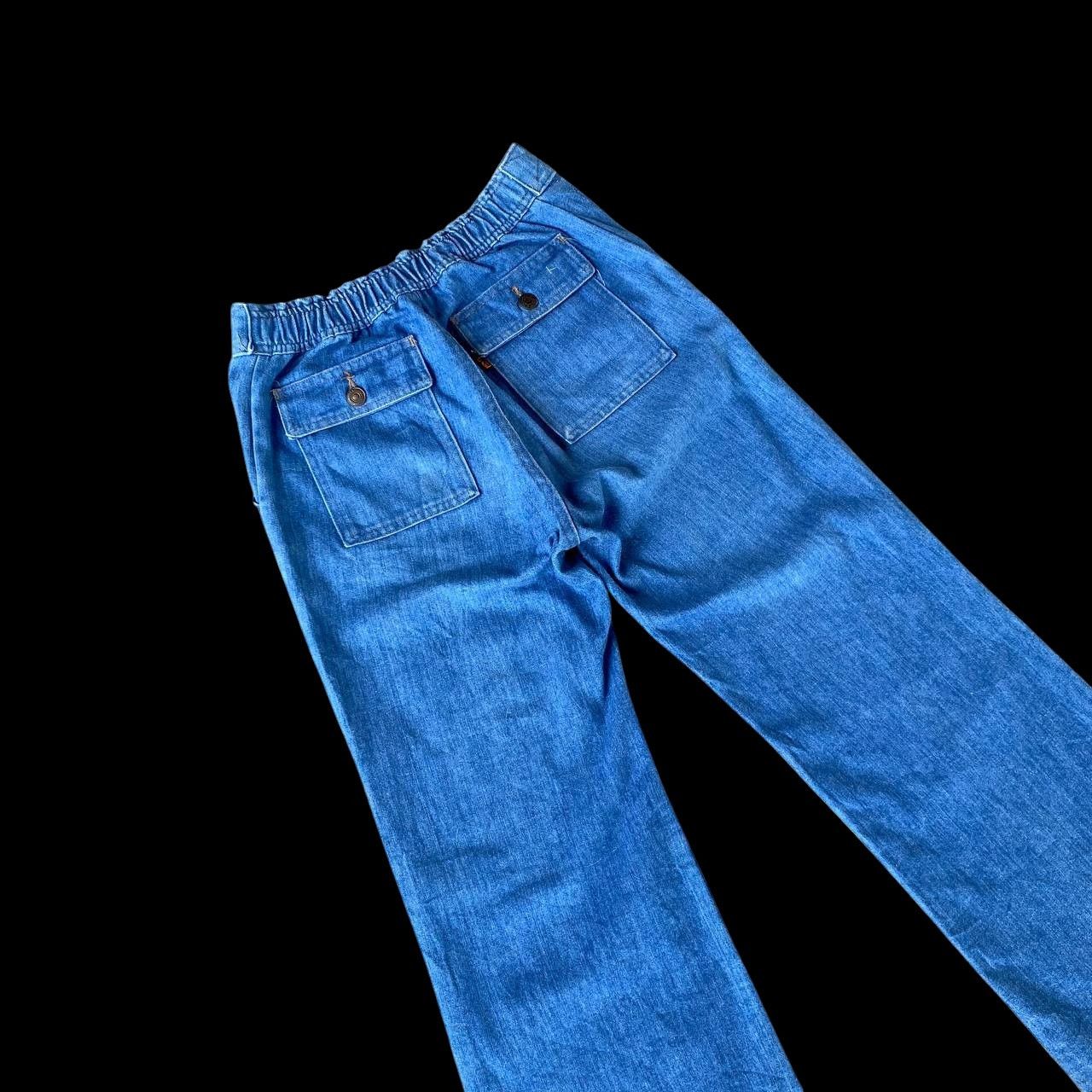 Levi's Vintage Clothing RARE 70S LEVIS 648 FLARE DENIM ORANGE TAG ZIP TALON Size US 29 - 8 Thumbnail