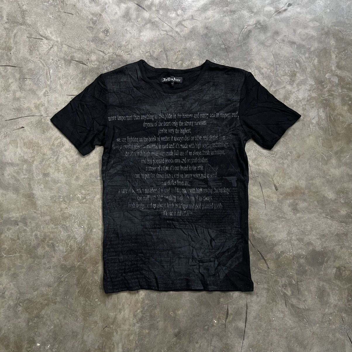 2000’s In The Attic Vkei Style Poem Shirt