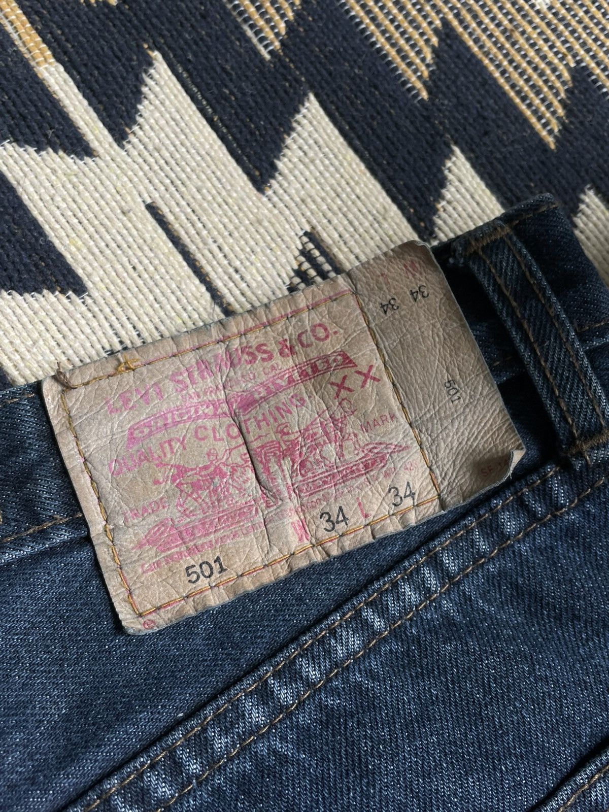 Levi's × Vintage Vintage Levi’s 501 made in USA Denim Jeans Size US 34 / EU 50 - 5 Thumbnail
