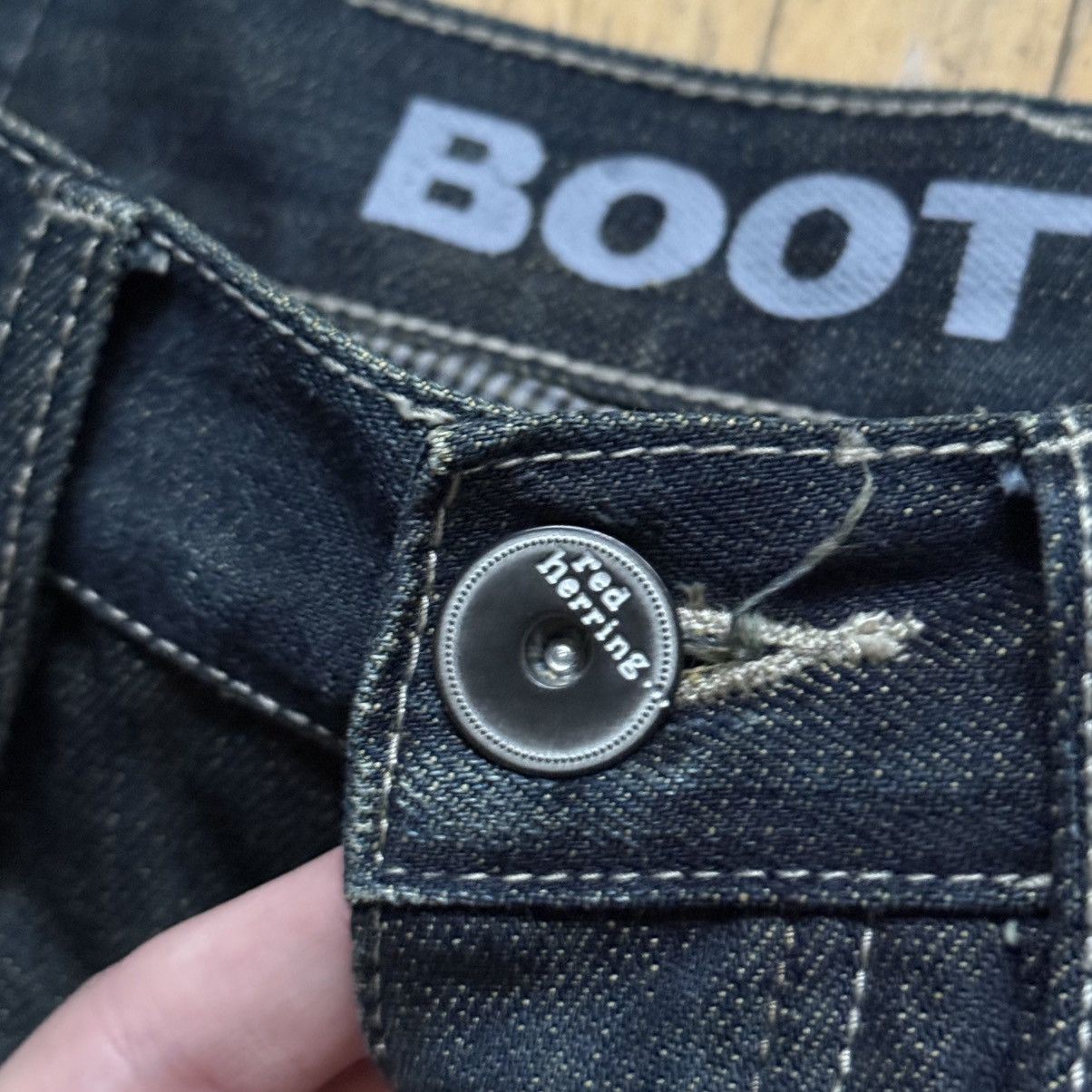 If Six Was Nine 📌 Vintage Red Herring Y2K Distressed Bootcut Washed LGB Jean Size US 32 / EU 48 - 7 Thumbnail