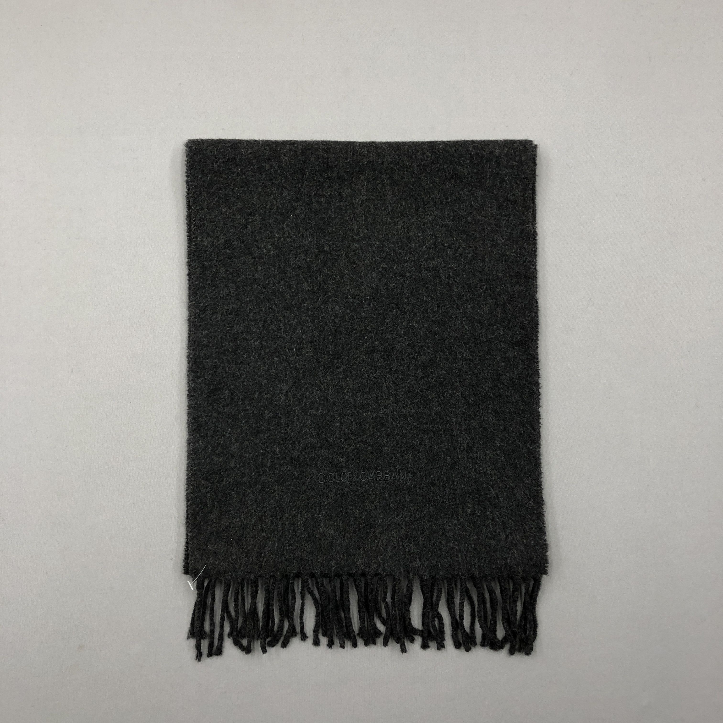 Dolce & Gabbana Vintage Dolce Gabbana Scarf Fringe Wool Cashmere Scarves Size ONE SIZE - 2 Thumbnail