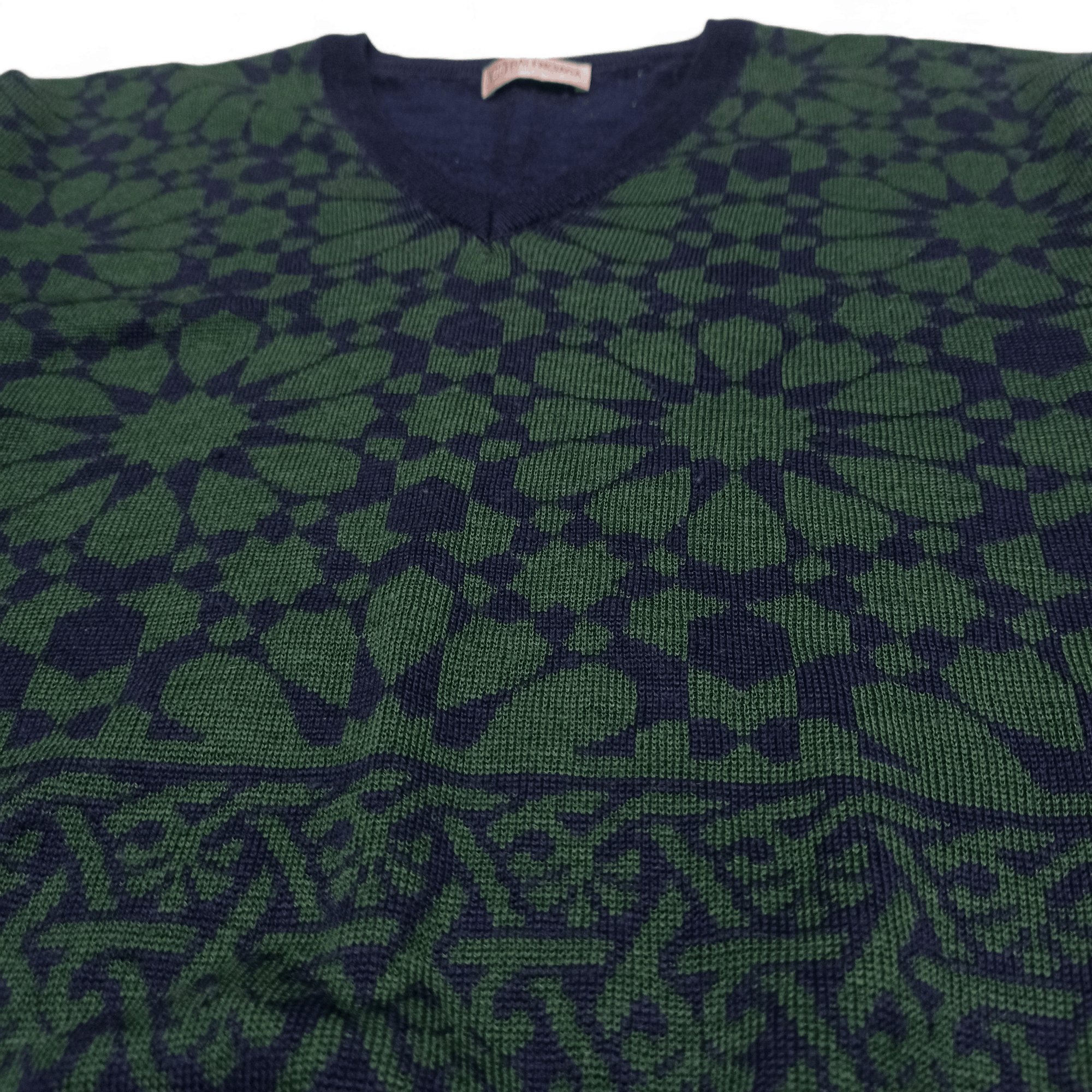 Balenciaga Vintage Balenciaga Paris Old Logo Knitwear Vneck Sweatshirt Size US M / EU 48-50 / 2 - 5 Thumbnail