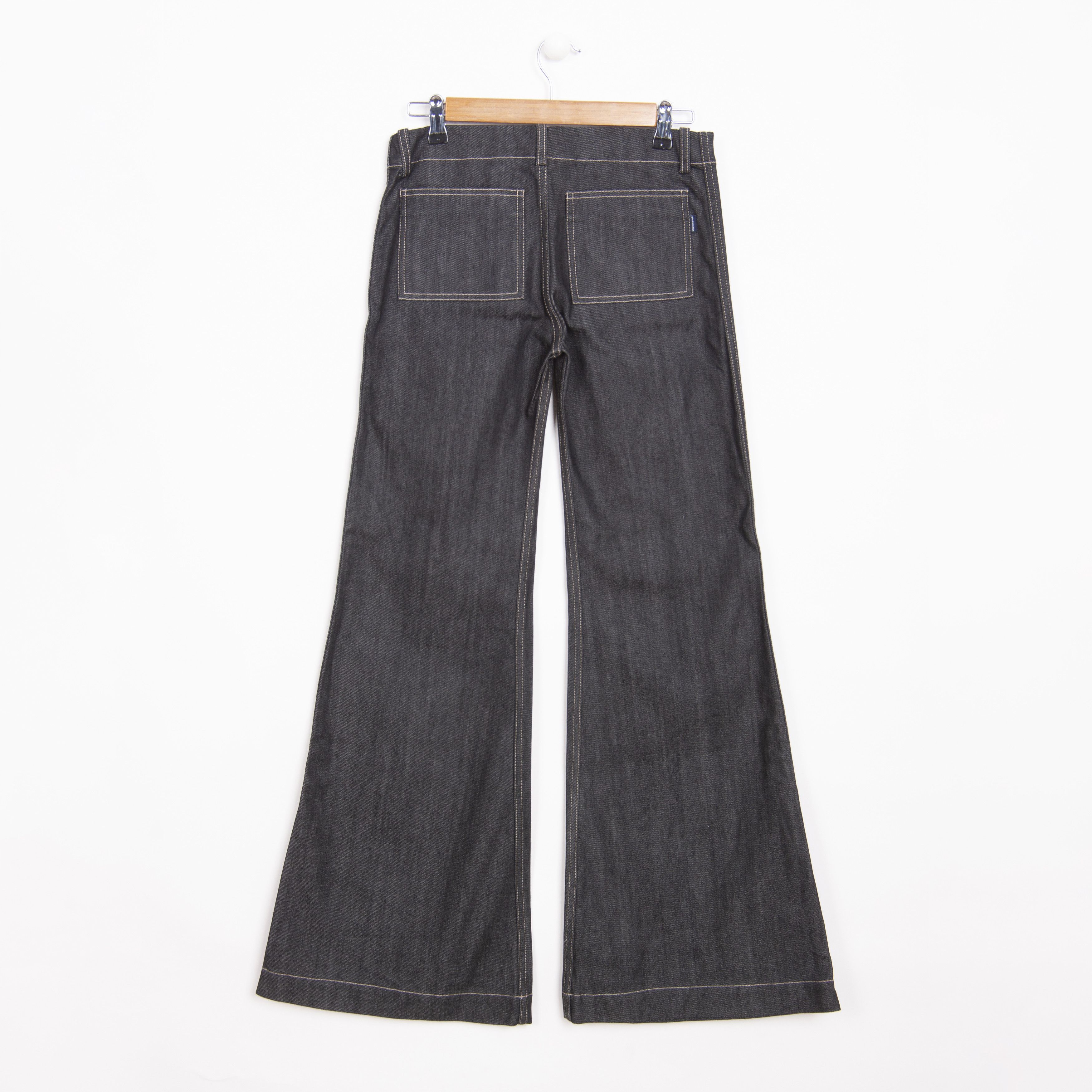 Balenciaga BALENCIAGA Denim Women's Flared Black Jeans Low-Rise Dark Size 27" / US 4 / IT 40 - 1 Thumbnail