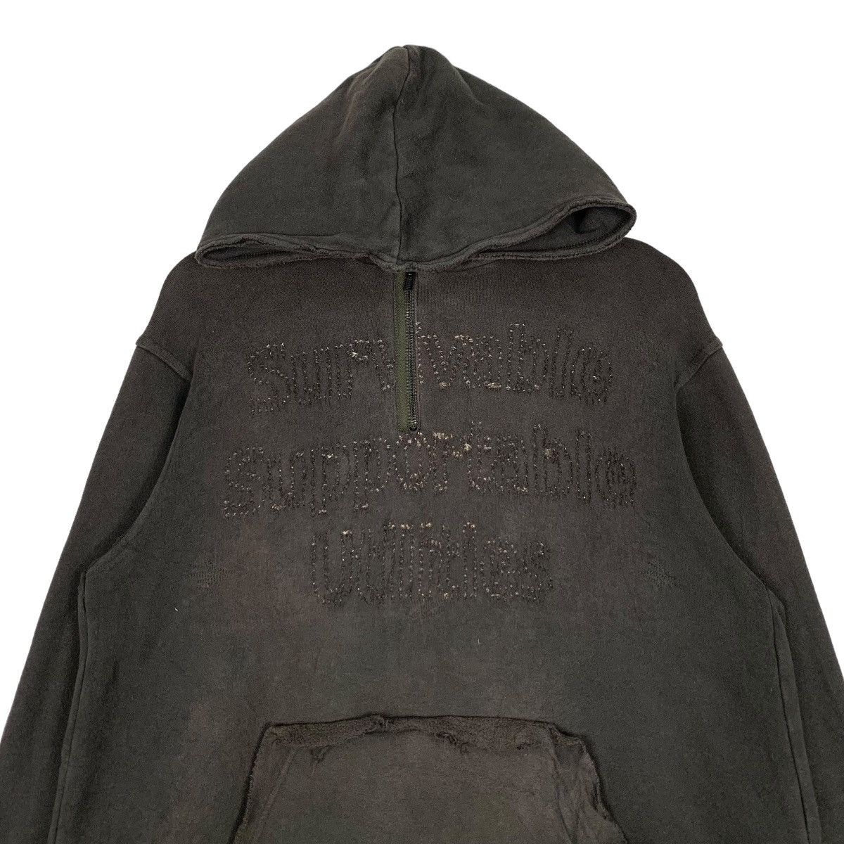 ABAHOUSE Trashed ABAHOUSE Big Logo Pullover Hoodies #0820-C37 Size US M / EU 48-50 / 2 - 3 Thumbnail