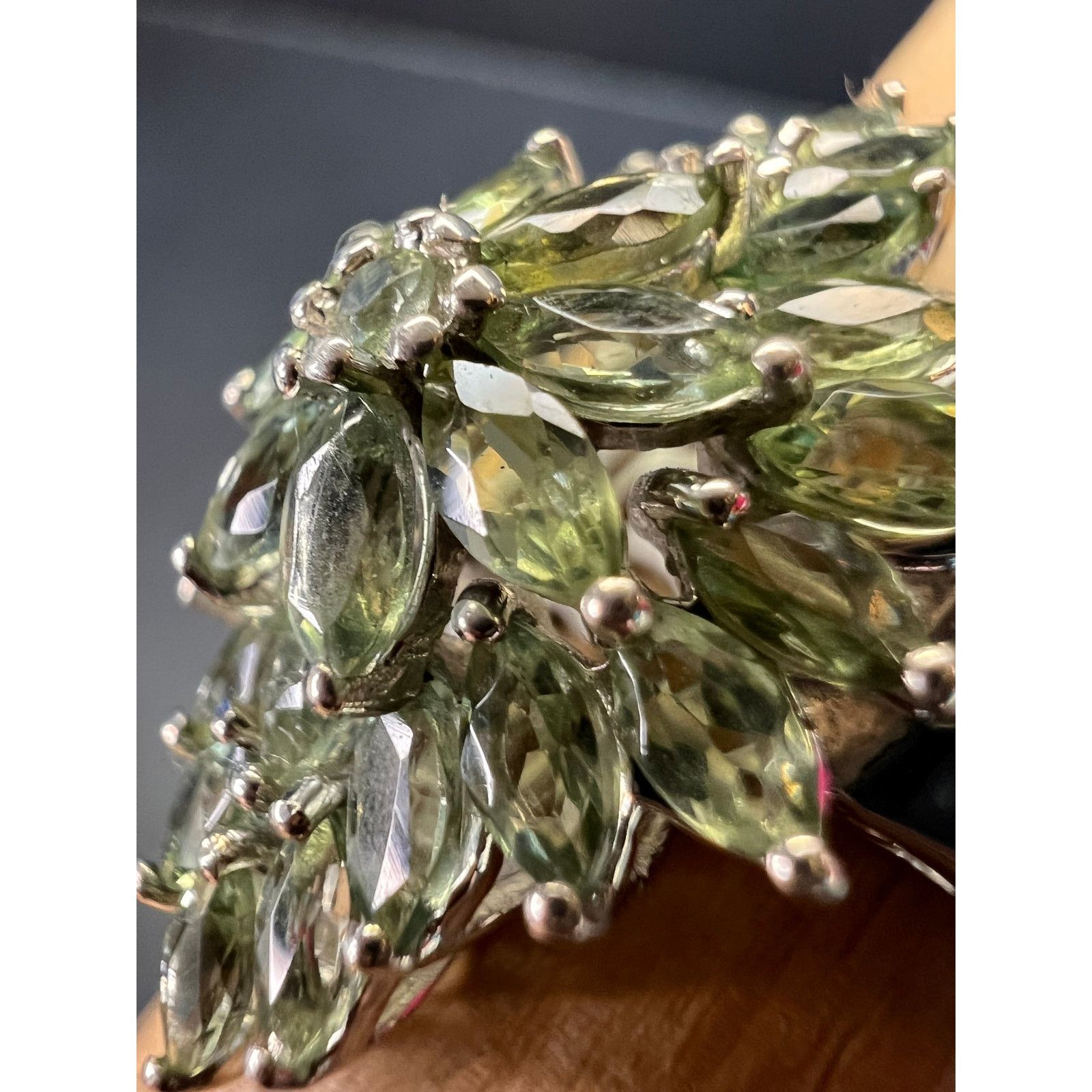 Other NEW Green apatite ring in sterling silver size 7 Size ONE SIZE - 8 Thumbnail