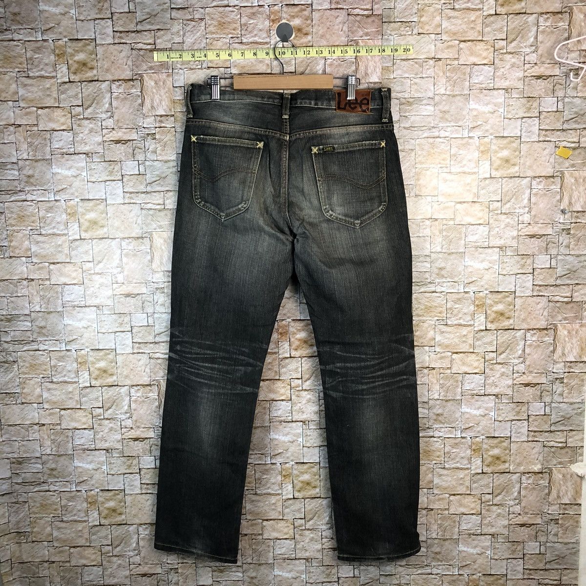 Japanese Brand Lee vintage faded Black Denim Pants #A1003 Size US 31 - 12 Thumbnail