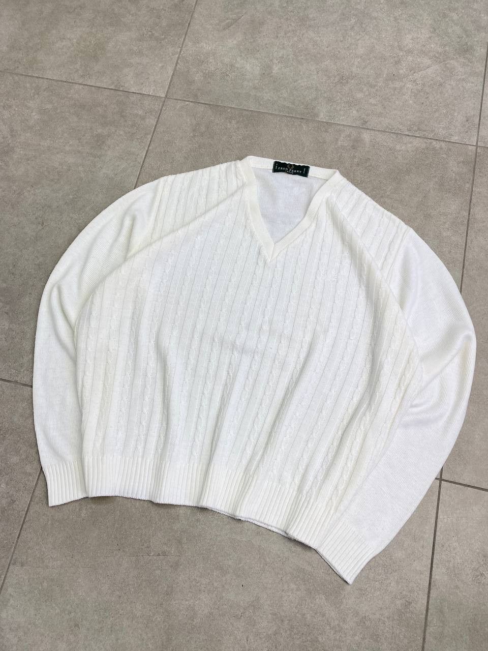 Fred Perry Vintage Fred Perry V-Neck Knit Sweater Size US L / EU 52-54 / 3 - 3 Thumbnail