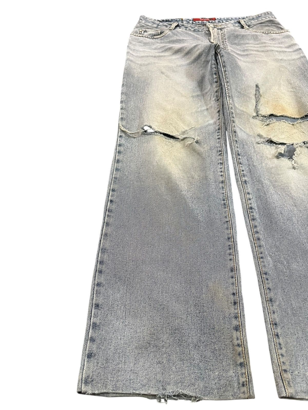 JNCO Vintage Part Three Wide Leg Distressed Denim Size US 33 - 3 Thumbnail