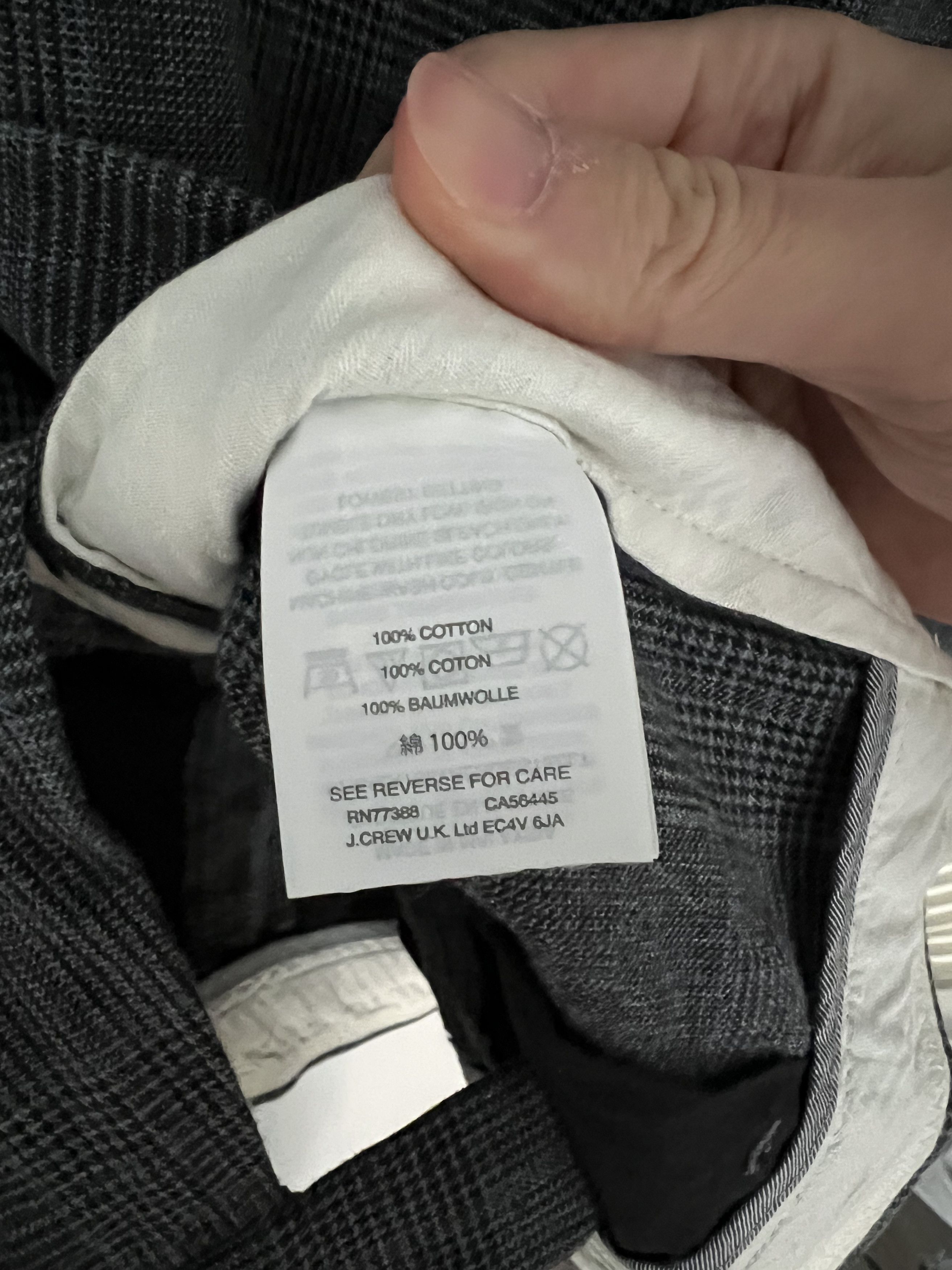 J.Crew Ludlow Checkered Gray Pants Size US 30 / EU 46 - 3 Thumbnail