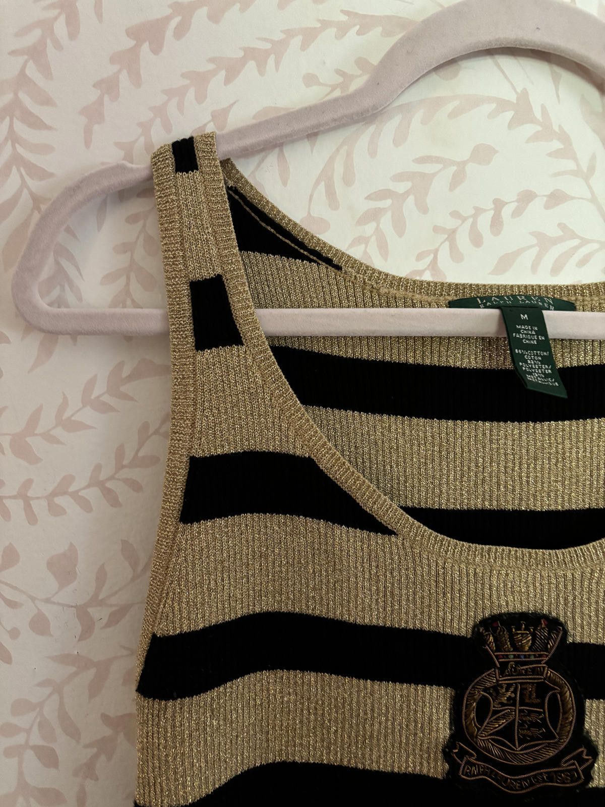 Polo Ralph Lauren Ralph Lauren Striped Tank Top - Gold and Black M Size M / US 6-8 / IT 42-44 - 6 Thumbnail