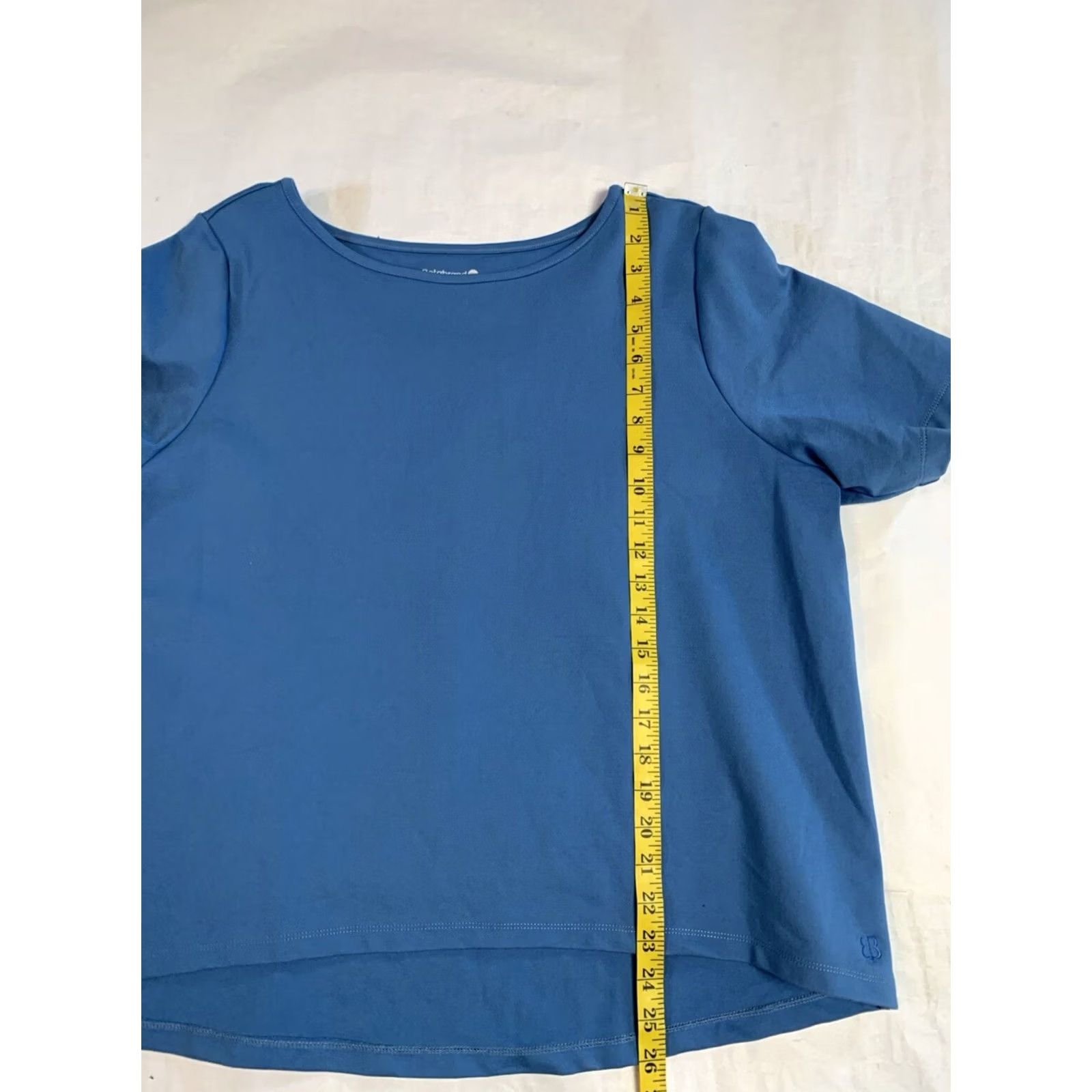 Vintage Betabrand Shirt Women 2XL Blue Short Sleeve Top Hi Low Boxy T-Shirt Casual Travel Size XXL / US 16-18 / IT 52-54 - 8 Thumbnail