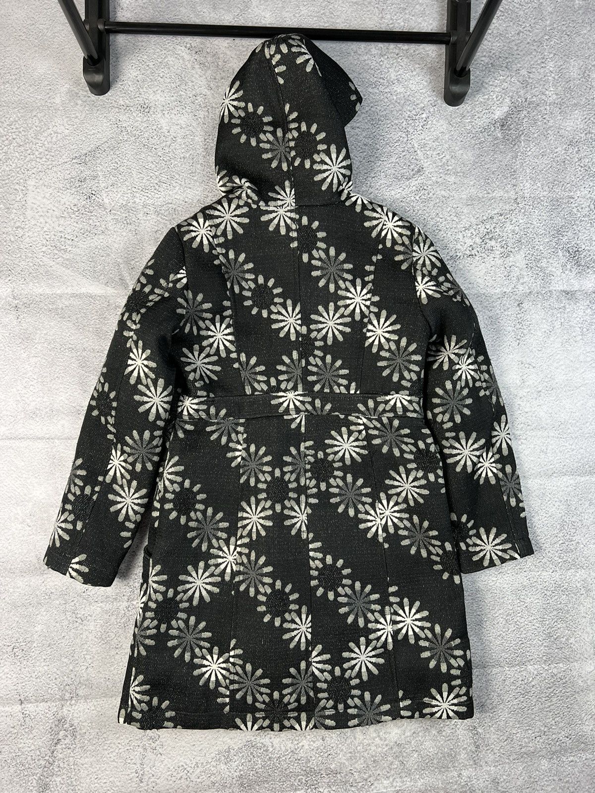 Designer × Desigual Desigual embroidered monogram hooded coat Size S / US 4 / IT 40 - 8 Thumbnail
