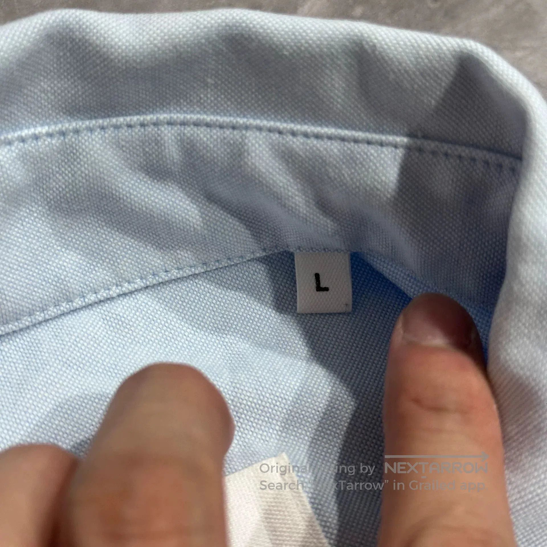 AMI Light Blue Heart Embroidered Oversized Shirt. Size US L / EU 52-54 / 3 - 4 Thumbnail