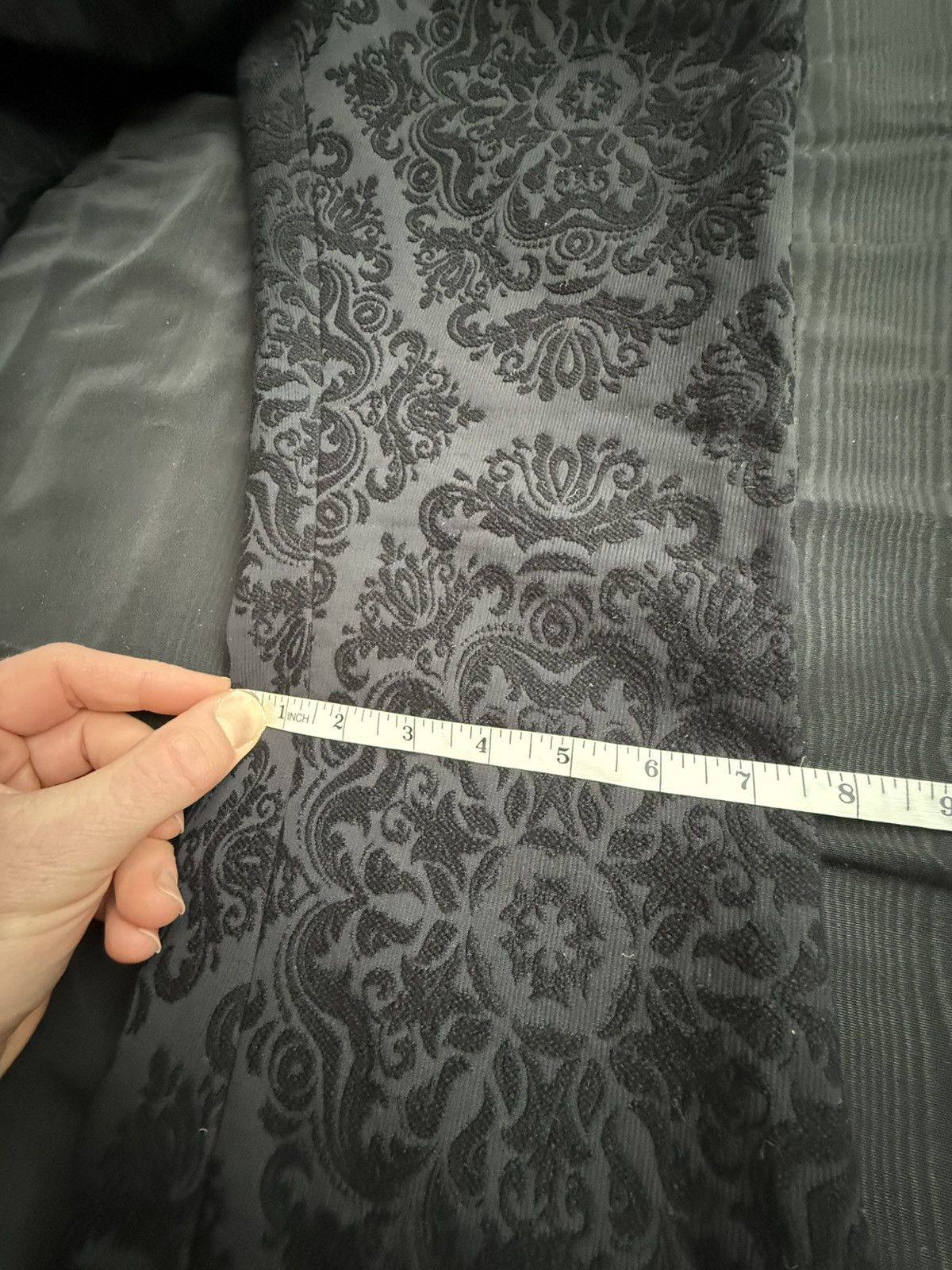 Saint Laurent Paris FW19 Saint Laurent paisley black long floral flares pants Size 34R - 4 Thumbnail