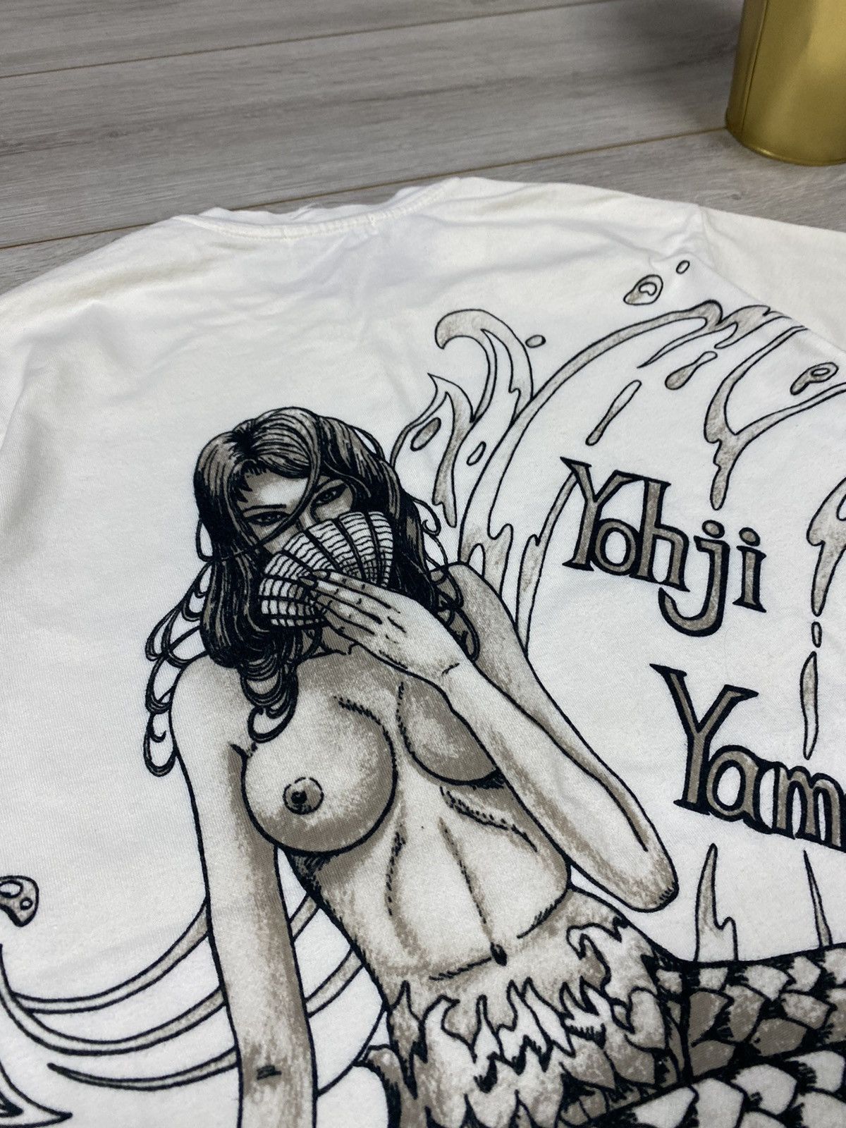 Yohji Yamamoto Yohji Yamamoto 🧜‍♀️ nude Mermaid tits T Shirt Size US M / EU 48-50 / 2 - 4 Thumbnail
