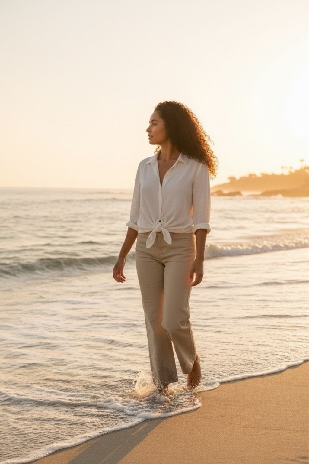 J.Crew Women's J.Crew Chino Classic Twill Capris Size 8 Beige Size 30" / US 8 / IT 44 - 2 Thumbnail