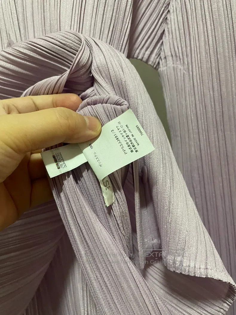 Issey Miyake Issey Miyake Pleated Collar Long Sleeve Shirt Size L / US 10 / IT 46 - 6 Thumbnail