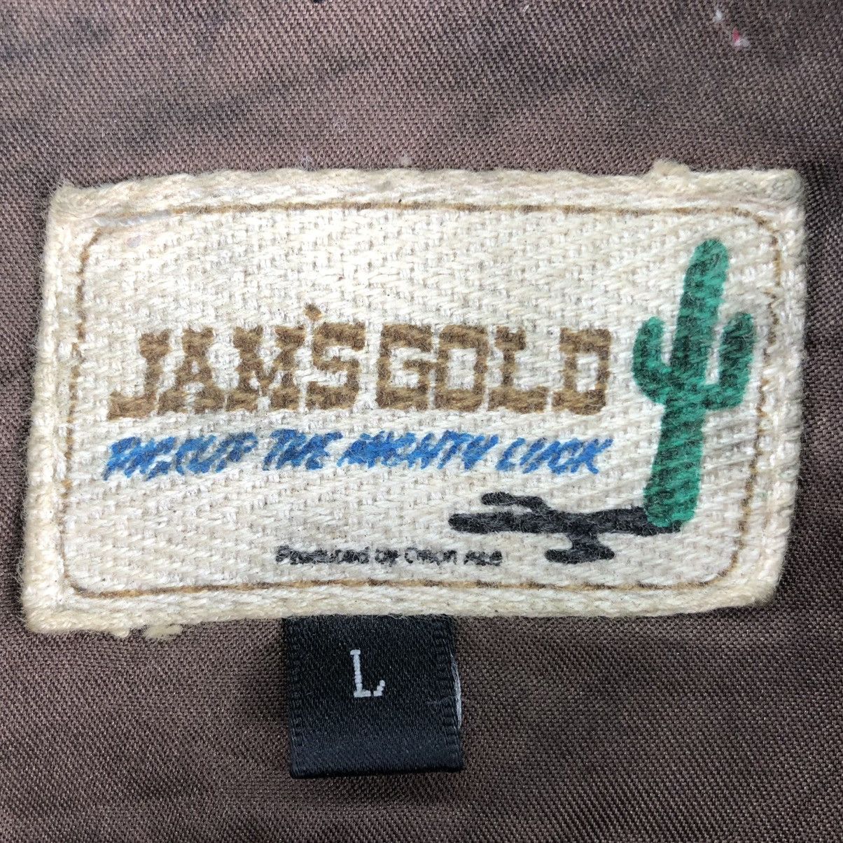 Leather Vintage 90's Motorcycle Leather Jacket by Jam's Gold Size US L / EU 52-54 / 3 - 20 Thumbnail