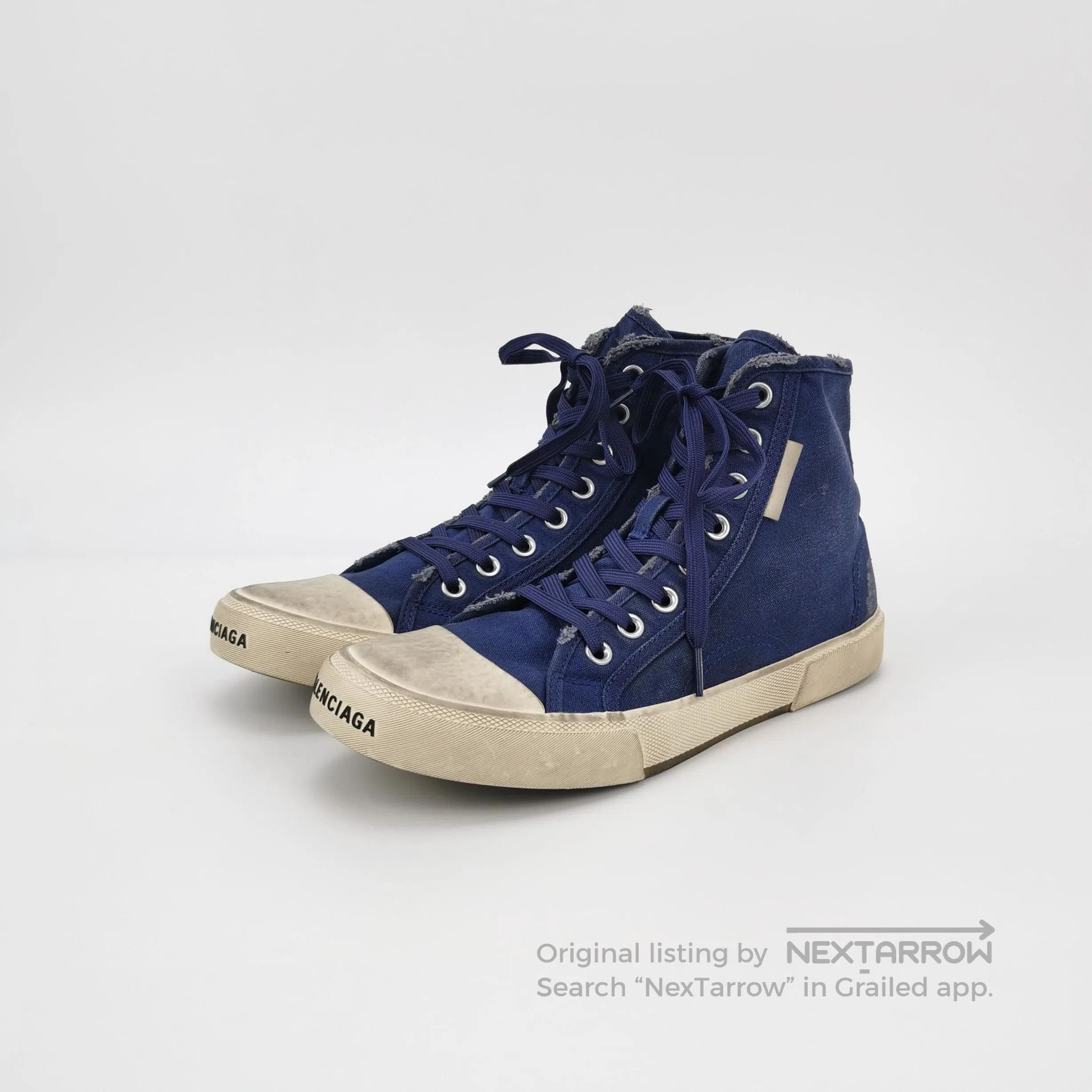 Balenciaga Balenciaga Distressed Canvas High. Size US 10 / EU 43 - 1 Thumbnail