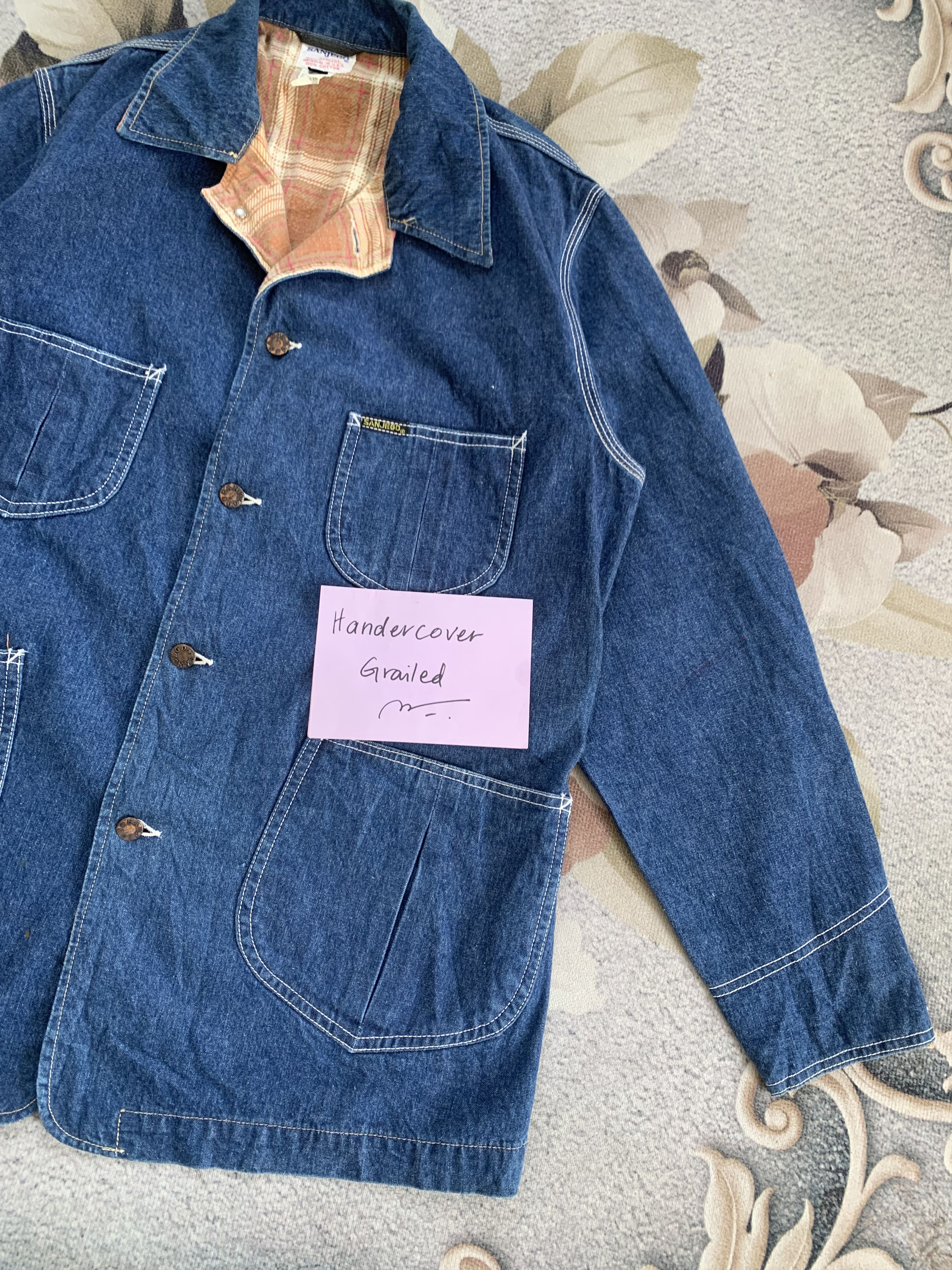Indigo Sanjego Genuine Indigo Denim Jacket Made in Japan Size US L / EU 52-54 / 3 - 4 Thumbnail