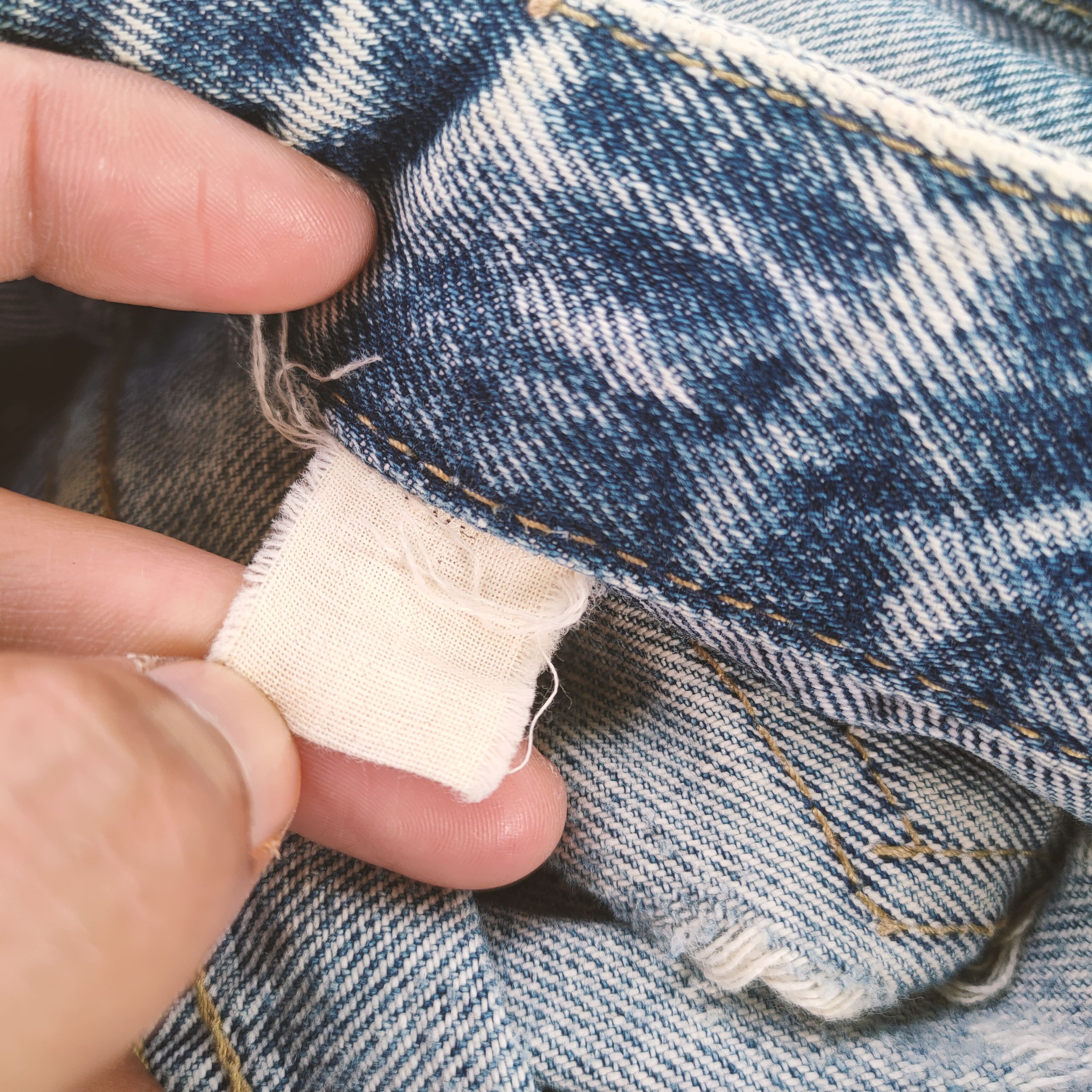 Express VINTAGE EXPRESS.CO DISTRESSED FADED JEANS DENIM PANTS Size US 27 - 14 Thumbnail