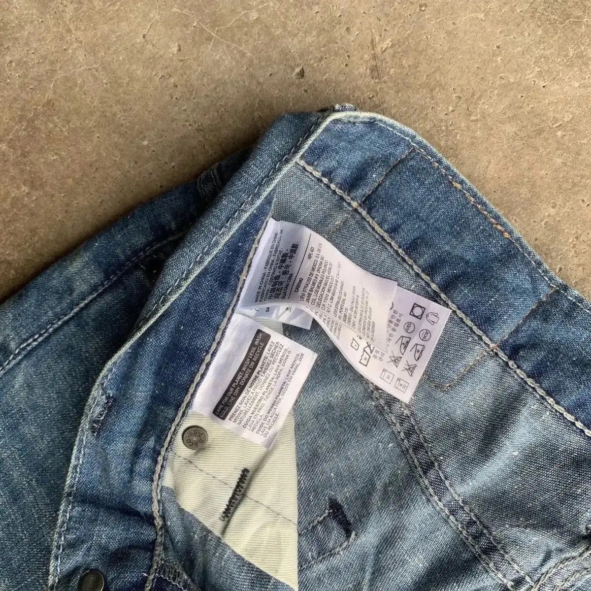 Art Comes First Levis 511 Blue Wash Bleach Jeans Pants Waist 30 Size US 30 / EU 46 - 8 Thumbnail