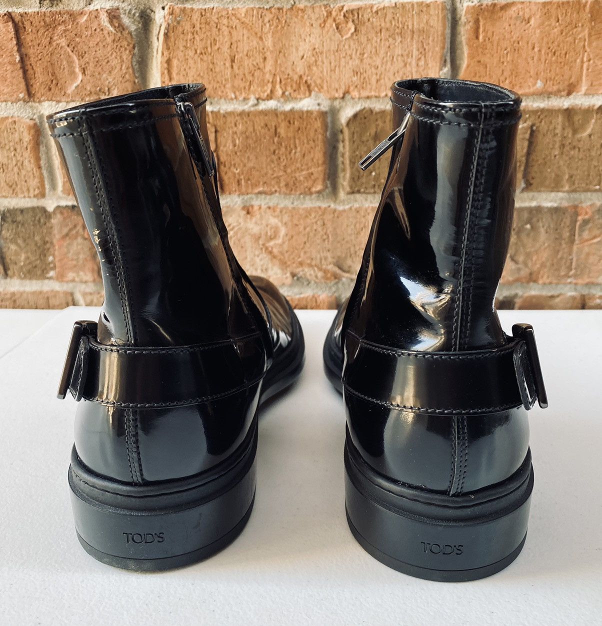 Tod's Tod’s 🇮🇹 blk naplak leather spencer motorcycle boots 11 NEW Size US 11 / EU 44 - 15 Thumbnail
