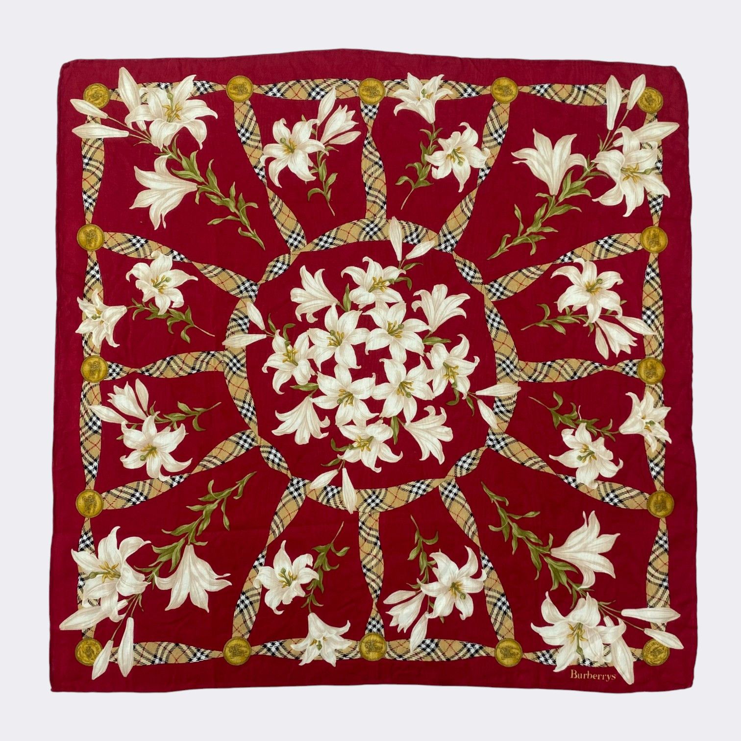 Burberry Vintage Burberry Handkerchief Neckerchief Bandana H121R Size ONE SIZE - 1 Thumbnail