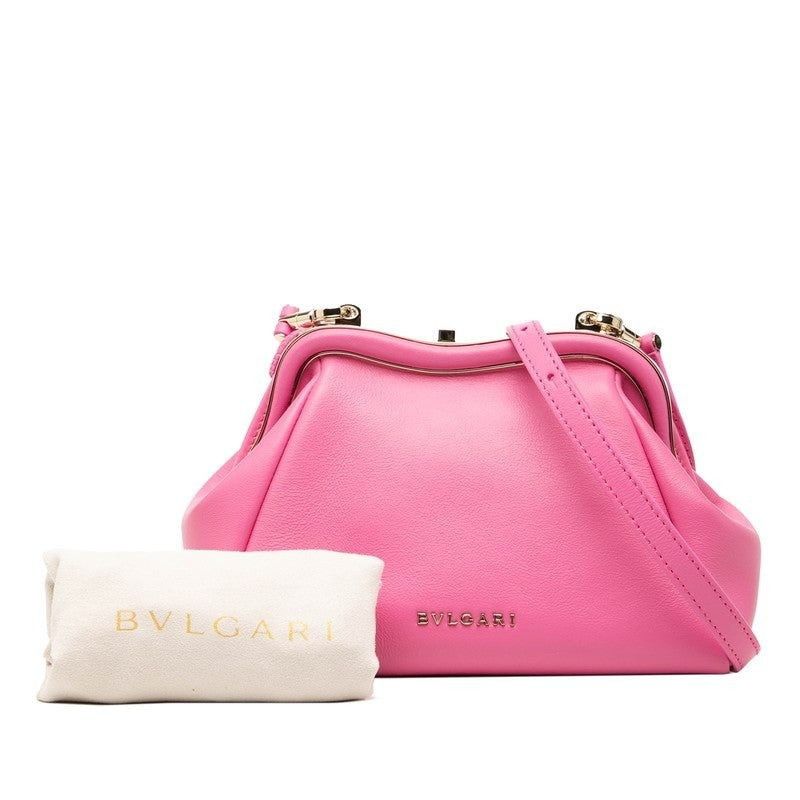 Bvlgari Bvlgari Leather Serpenti Shoulder Bag Pink Size ONE SIZE - 3 Thumbnail