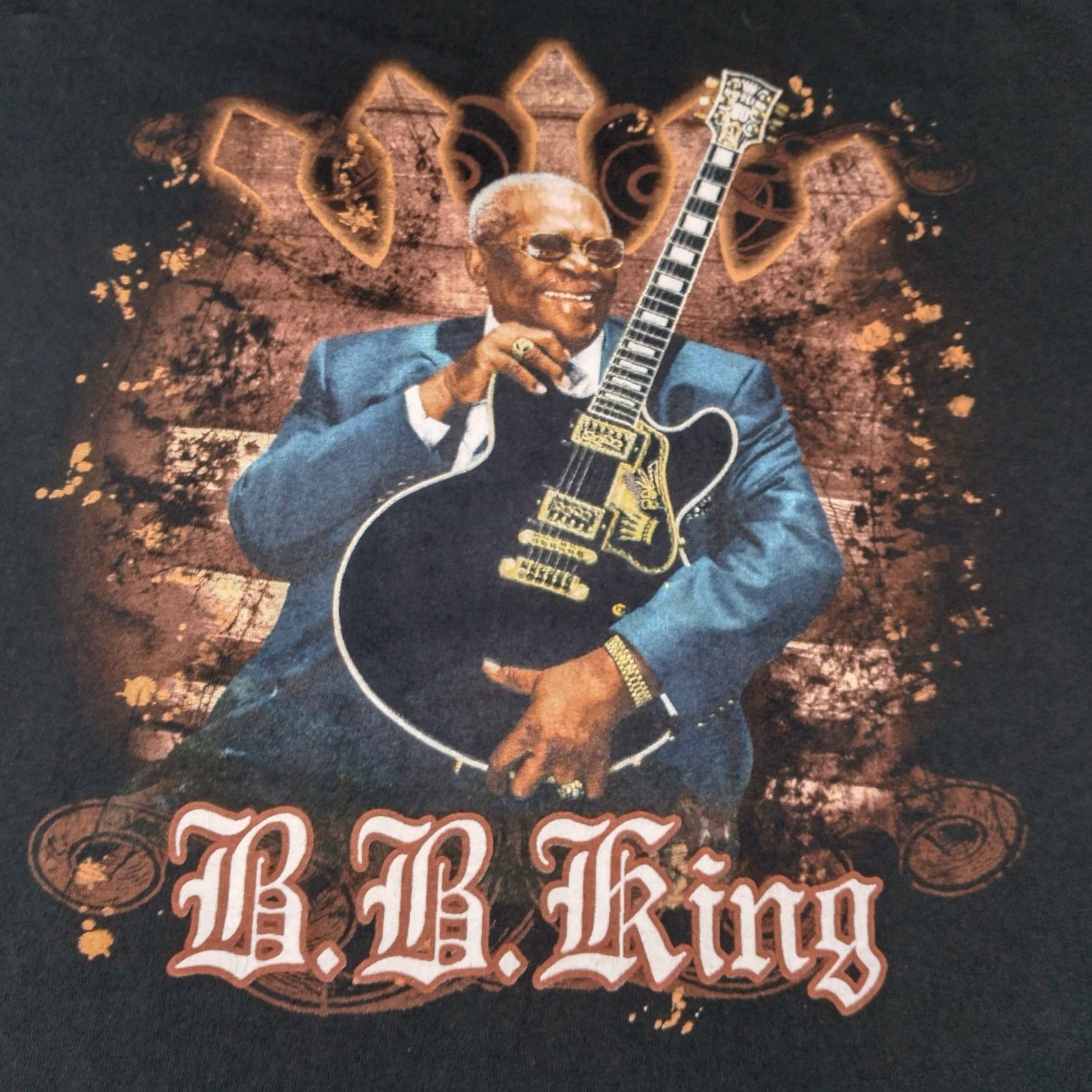 Anvil VINTAGE BB King Shirt Men Large Black 2010 Tour T Music Blues Guitar Short Sleeve Crew Neck Mens Size US L / EU 52-54 / 3 - 6 Thumbnail
