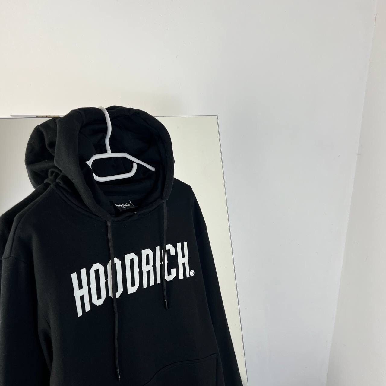 Japanese Brand Hoodie Hoodrich Y2K Style Drill BlackBig Logo Size US M / EU 48-50 / 2 - 2 Thumbnail