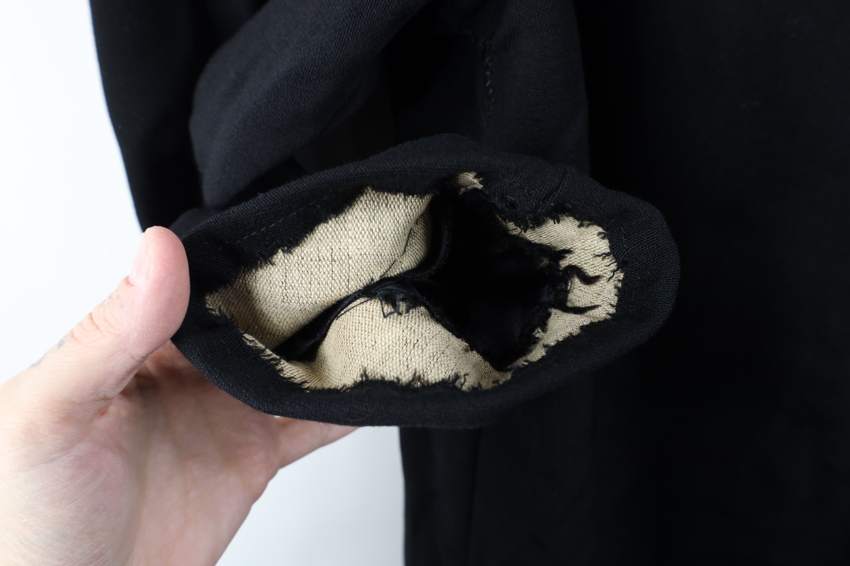 Vintage Vintage 50s Rockabilly Gabardine Wool Coat Jacket Black USA Size L / US 10 / IT 46 - 5 Thumbnail