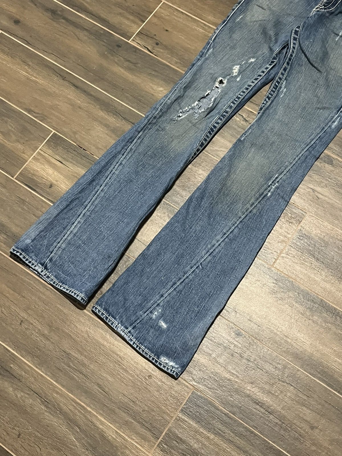 True Religion × Vintage Flare Jeans True Religion Joey Denim Boot Cut Y2k Streetwear Size 25" / US 0 / IT 36 - 5 Thumbnail