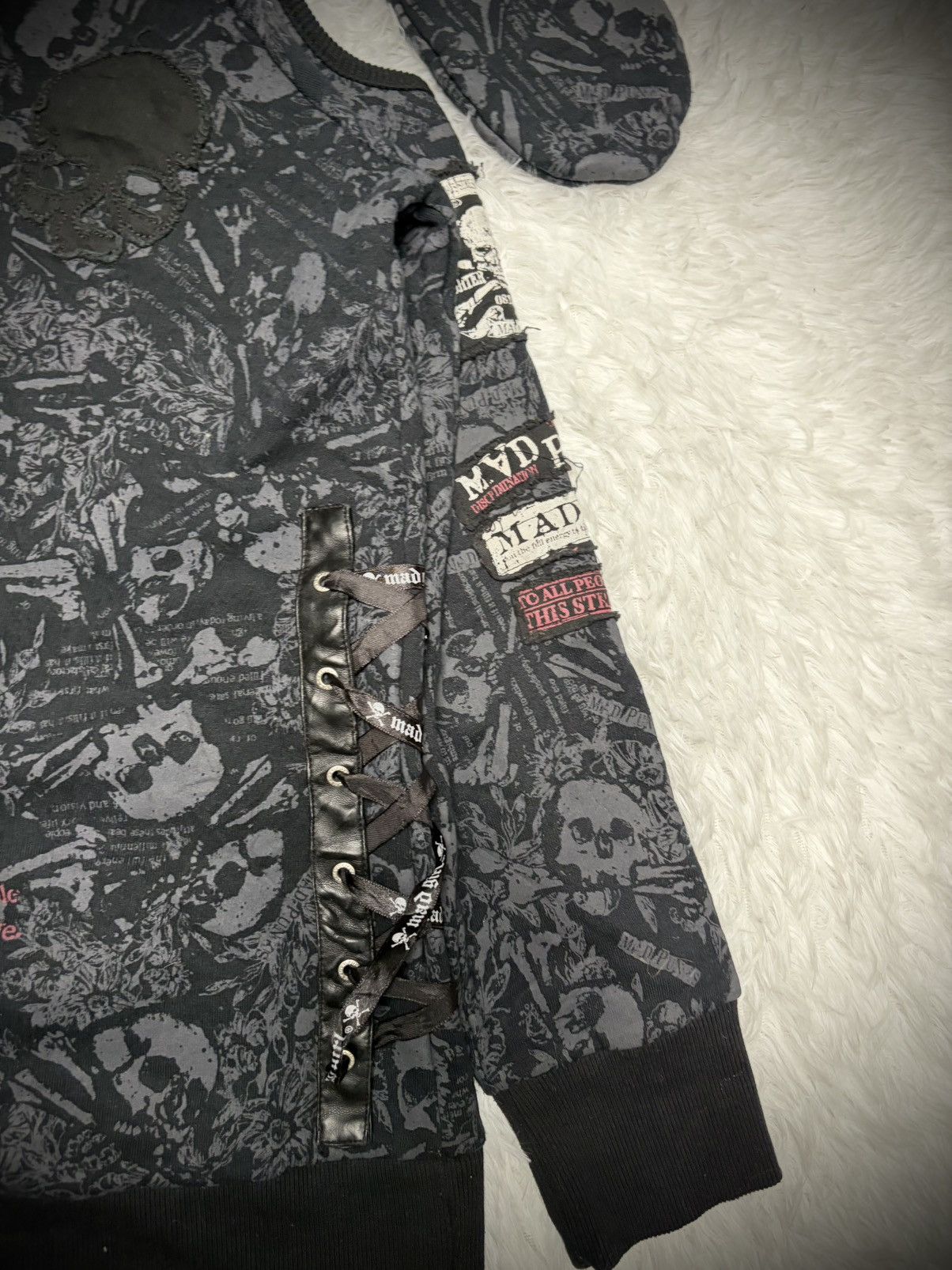 Japanese Brand Japanese Brand Mad Punks bunny ear hoodie Size US M / EU 48-50 / 2 - 10 Thumbnail