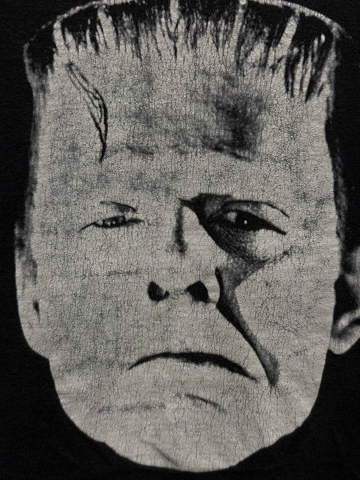 Expert Horror Vintage 90s Frankenstein Big Face Horror Movie Faded Tee Size US M / EU 48-50 / 2 - 3 Thumbnail