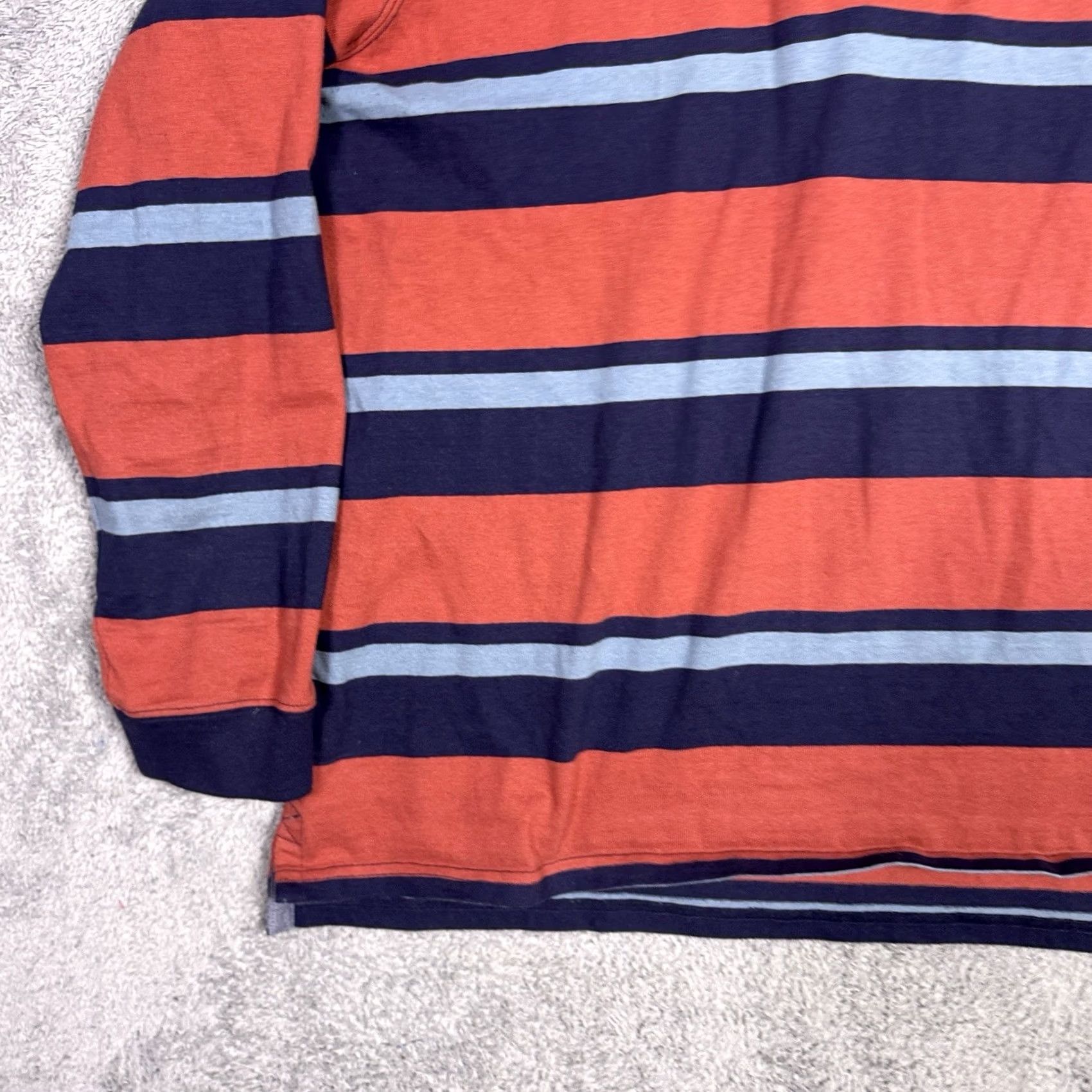 Vintage VINTAGE LL Bean Rugby Shirt Mens XL Polo Henley Striped Heavy Cotton Long Sleeve 507514 Size US XL / EU 56 / 4 - 2 Thumbnail
