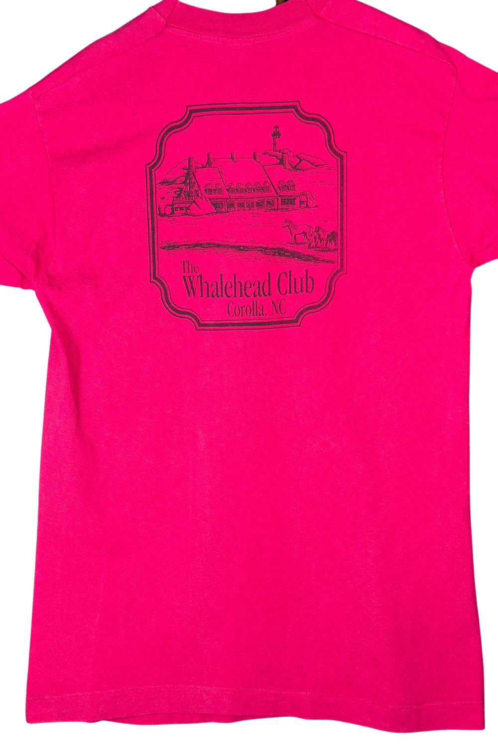 Fruit Of The Loom Vintage 90s Whalehead Club Corolla NC T-Shirt USA Size US L / EU 52-54 / 3 - 7 Thumbnail