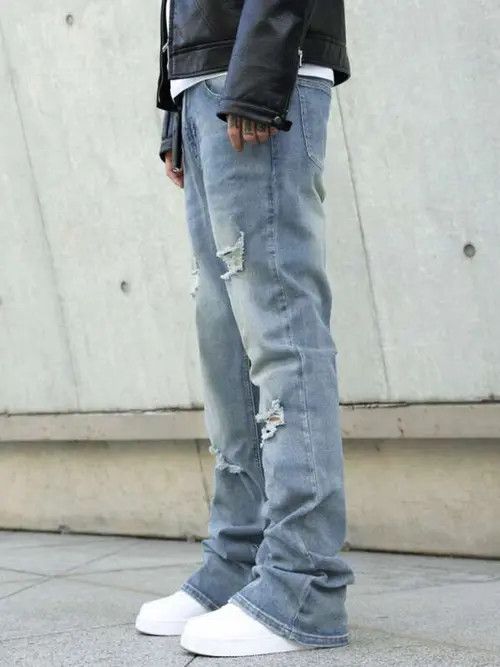 Japanese Brand Asaoka x Anzai Stacked denim jeans DRIP Size US 32 / EU 48 - 1 Thumbnail