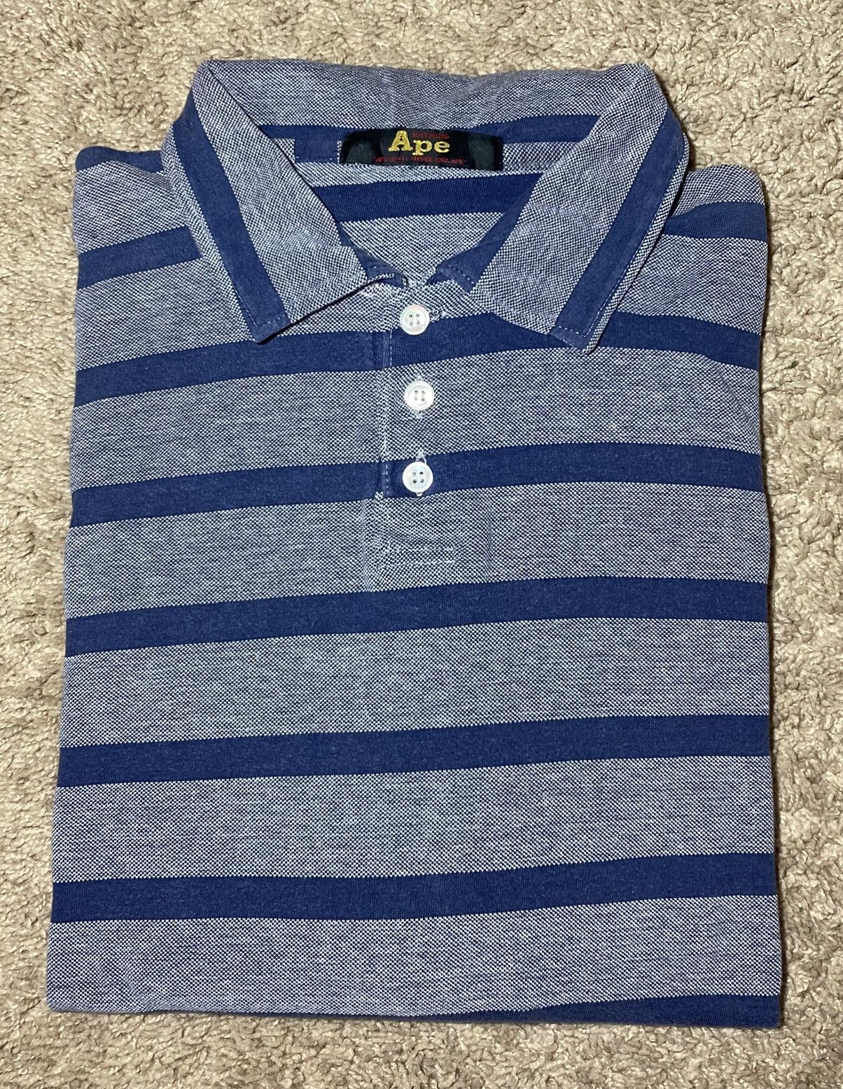 Bape SOCCER GAME RELAXED FIT POLO | Grailed