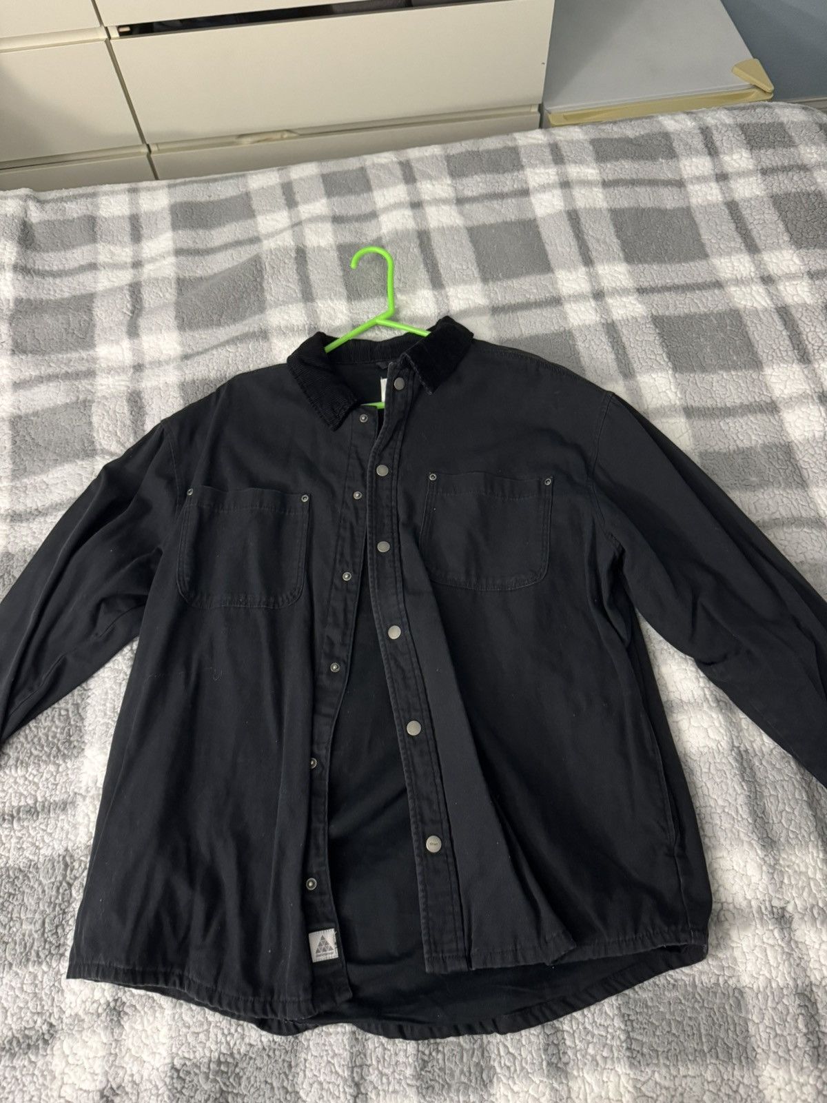 Zara Black Workwear Shirt Jacket - L Size US L / EU 52-54 / 3 - 1 Thumbnail