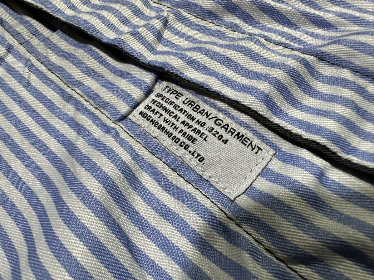 Neighborhood 🔥Aw 2010 Neighborhood Tie Sus Striped Shirt Size US L / EU 52-54 / 3 - 8 Thumbnail