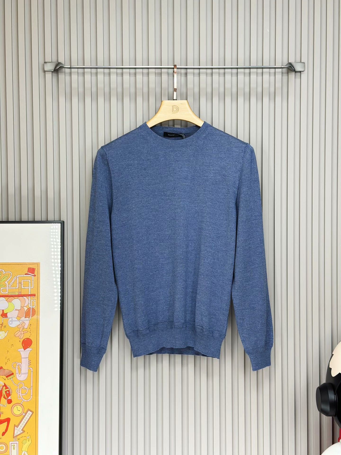 Ermenegildo Zegna Ermenegildo Zegna Light Blue Casual Sweater Size US S / EU 44-46 / 1 - 1 Thumbnail