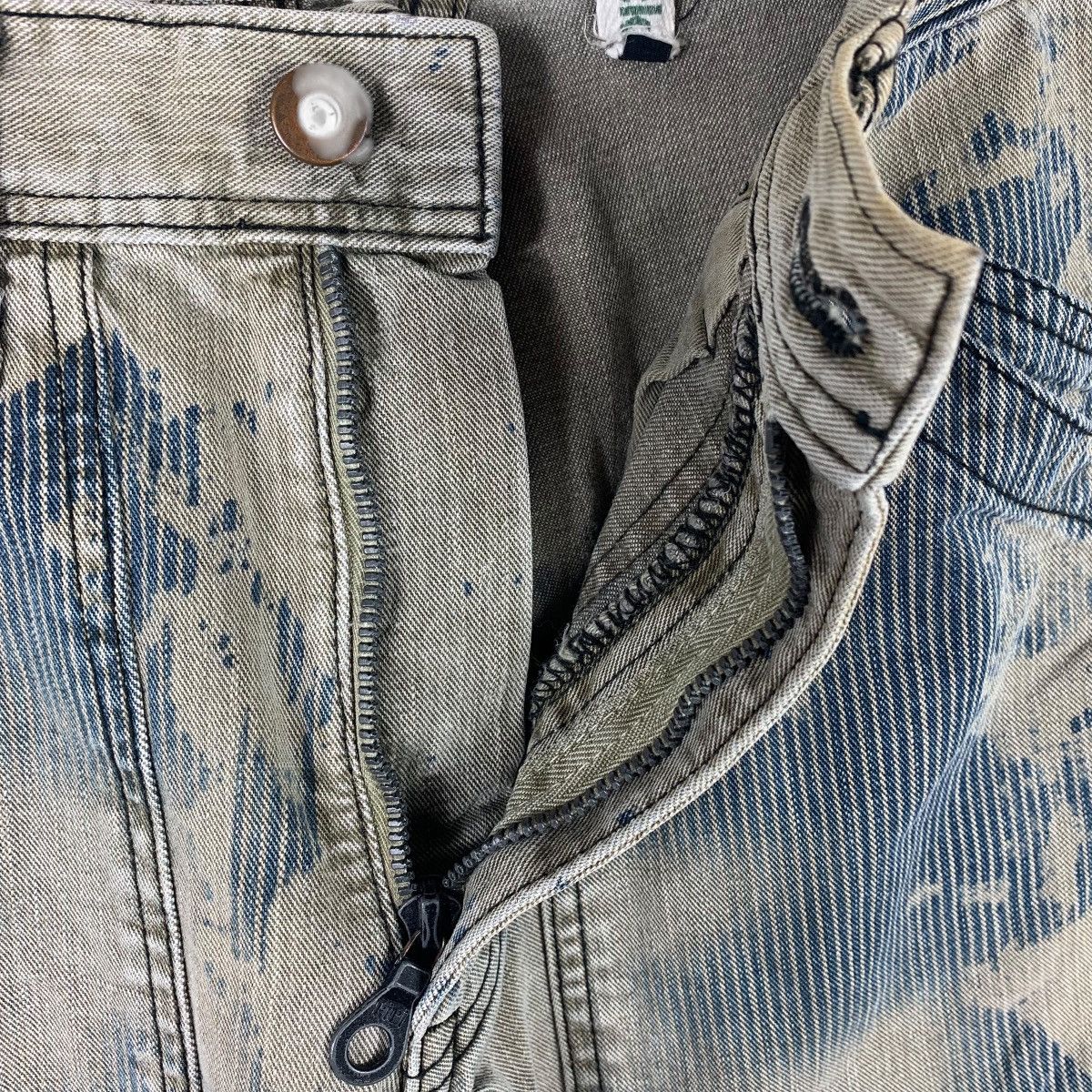Japanese Brand REPACK japanesebrand double knee bleach jeans Size US 32 / EU 48 - 6 Thumbnail